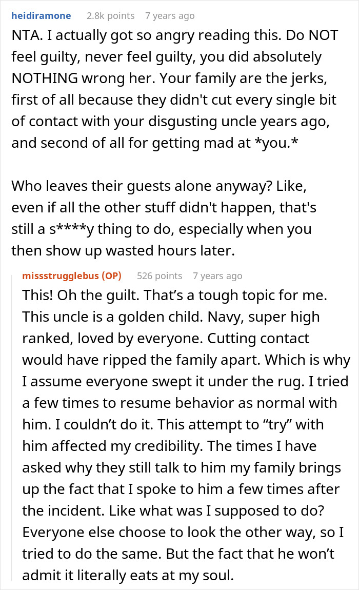 Commenter defending woman feeling like she ruined Thanksgiving after blowing up at family for leaving dinner early. Commenter defending woman feeling like she ruined Thanksgiving after blowing up at family for leaving dinner early.