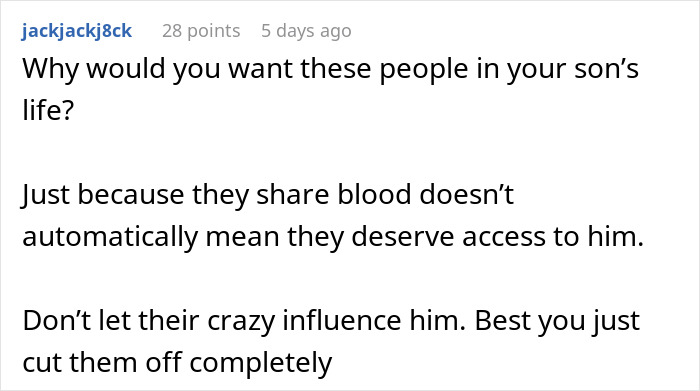 Screenshot of a Reddit comment discussing family trust issues and influence related to MIL and premature birth conflicts. Screenshot of a Reddit comment discussing family trust issues and influence related to MIL and premature birth conflicts.