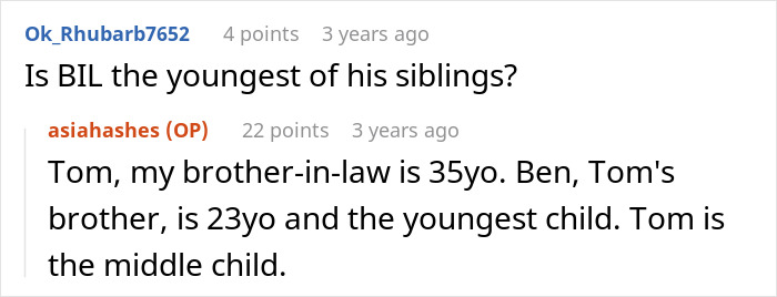 Screenshot of a Reddit thread discussing a picky eater demanding brother&rsquo;s in-laws change Christmas menu.