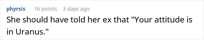 Screenshot of a Reddit comment joking about astrology in a relationship involving a Cancer sign and cheating accusations.