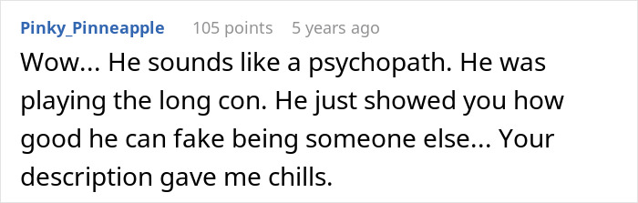 Reddit comment discussing a woman&rsquo;s story about how her marriage fell apart after her husband ruined their wedding.