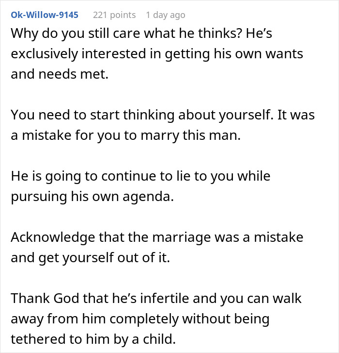 Woman confronting husband about lying, risking future child's health, and urging to leave marriage for well-being. Woman confronting husband about lying, risking future child's health, and urging to leave marriage for well-being.
