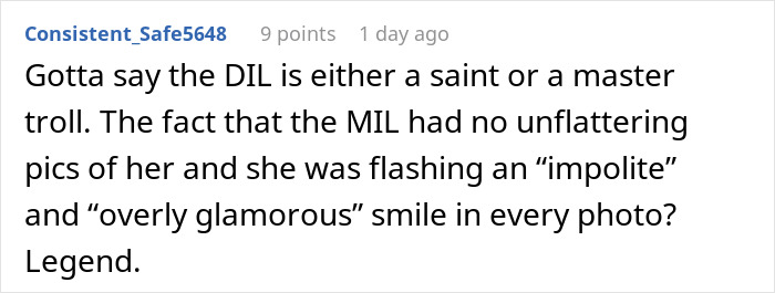 Comment discussing MIL&rsquo;s plan to make bride look ugly in wedding illustration backfiring as artist catches on.