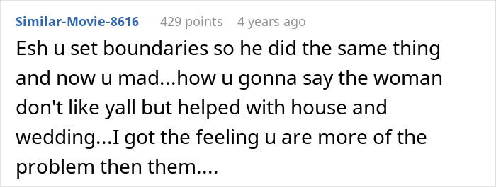 Comment discussing family boundaries and conflicts after step-grandpa denies candy and gets banned from visiting kids.