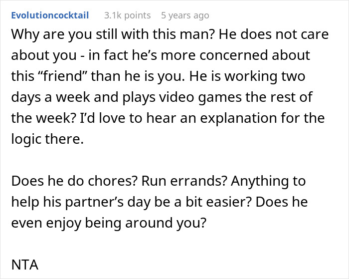 Text post discussing a husband prioritizing his best mate over his wife, causing couple&rsquo;s relationship issues.