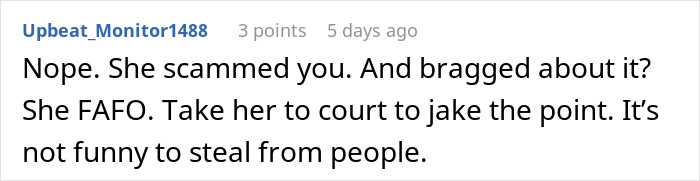 Comment expressing frustration about a makeup artist pretending to be sick on a woman&rsquo;s wedding day for easy money.