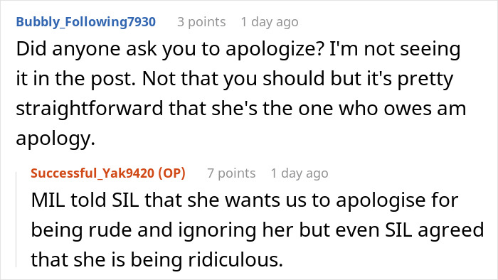 Reddit conversation about a woman hosting a casual Christmas disrupted by her toxic mother-in-law&rsquo;s offense and actions.