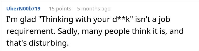 Comment about boss making employee hire his crush online, showing frustration as it goes horribly wrong for him. Comment about boss making employee hire his crush online, showing frustration as it goes horribly wrong for him.