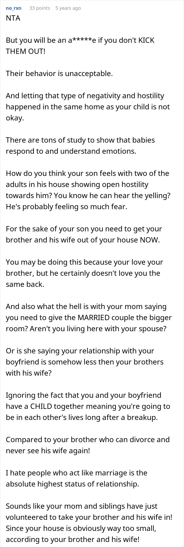 Comment discussing entitled behavior of a woman’s brother and his wife after she tries to help them. Comment discussing entitled behavior of a woman’s brother and his wife after she tries to help them.