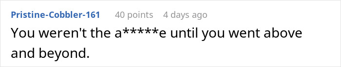 Comment text humorously discussing a guy going above and beyond for his ex, with confusion about current partner&rsquo;s feelings.