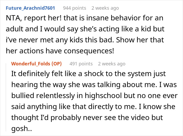 Reddit conversation about woman putting coworker on blast on social media and being shocked by her firing. Reddit conversation about woman putting coworker on blast on social media and being shocked by her firing.