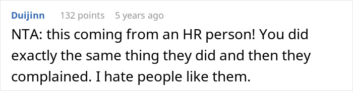 Screenshot of an online comment discussing an employee pushing back against a vegan-only club and starting beef literally.