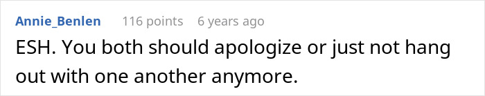 Screenshot of an online comment showing a girl cry roasting friend insults about a conflict between two people.