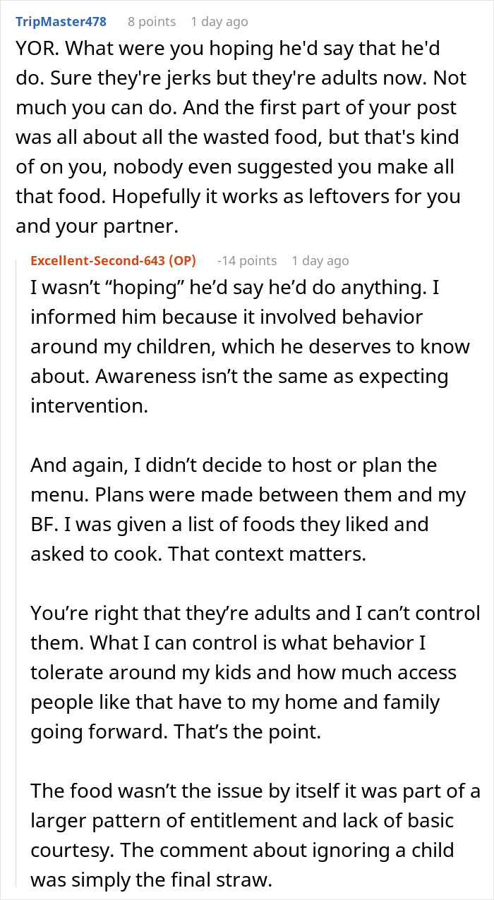 Holiday Visit Turns Sour After Boyfriend’s Son’s GF Makes Shockingly Cruel Comment At Lunch Holiday Visit Turns Sour After Boyfriend’s Son’s GF Makes Shockingly Cruel Comment At Lunch