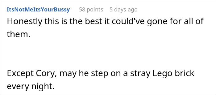 Screenshot of a Reddit comment discussing a situation where a man loses his girlfriend over a crush on a kind coworker.