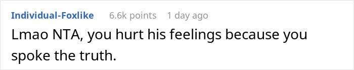 Screenshot of a Reddit comment responding to a toxic man venting about traditional wives and flawed logic debate.