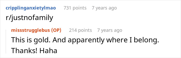 Screenshot of a Reddit comment thread discussing a woman feeling she ruined Thanksgiving after blowing up at family for leaving dinner. Screenshot of a Reddit comment thread discussing a woman feeling she ruined Thanksgiving after blowing up at family for leaving dinner.