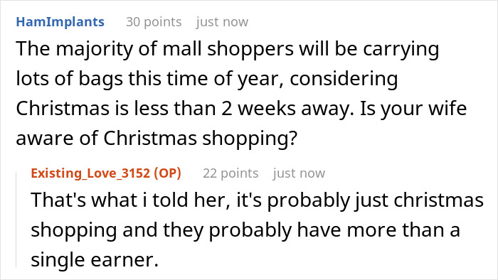 Reddit conversation about SAHM feeling poor despite getting 1K per month as fun money from husband.