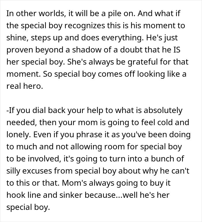 Woman doesn&rsquo;t see how much her daughter is doing, focused instead on flowers from her son, feeling blinded and ungrateful.