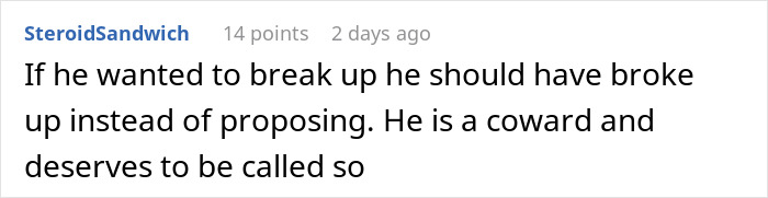 Text post showing a comment about a fianc&eacute; complaining about appearance and worries over wedding photos.