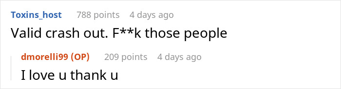 Screenshot of an online comment thread discussing a man blasting Christmas music in the office with a coworker reacting strongly. Screenshot of an online comment thread discussing a man blasting Christmas music in the office with a coworker reacting strongly.