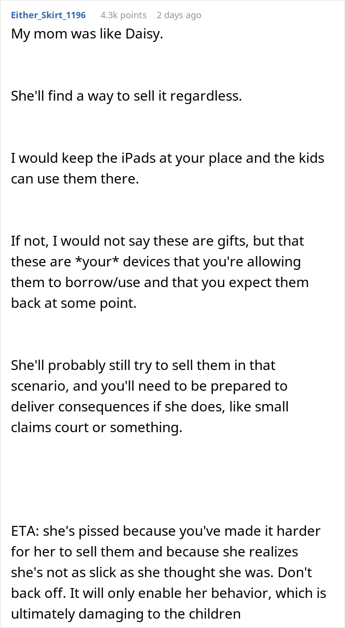DIL Sells Kids&rsquo; Expensive Gifts For Cash, Grandma Gifts Them iPads She Makes Sure She Can&rsquo;t Sell