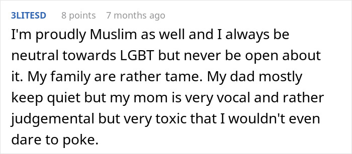 Text post discussing a secretly gay teen facing homophobic parents and teaching them a lesson on respect in a dark way.