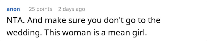 Screenshot of a comment about a painful wedding dress shopping trip and the emotional wake-up call in friendship. Screenshot of a comment about a painful wedding dress shopping trip and the emotional wake-up call in friendship.