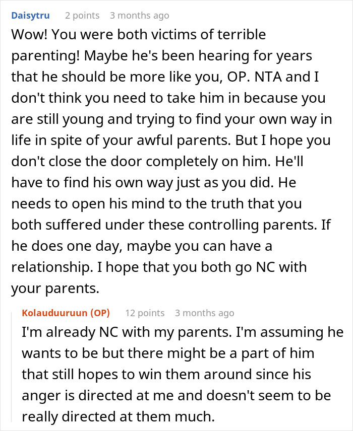 Neglected Brother Wants Payback From Supposed Golden Child, Gets A Harsh Reality Check Instead Neglected Brother Wants Payback From Supposed Golden Child, Gets A Harsh Reality Check Instead