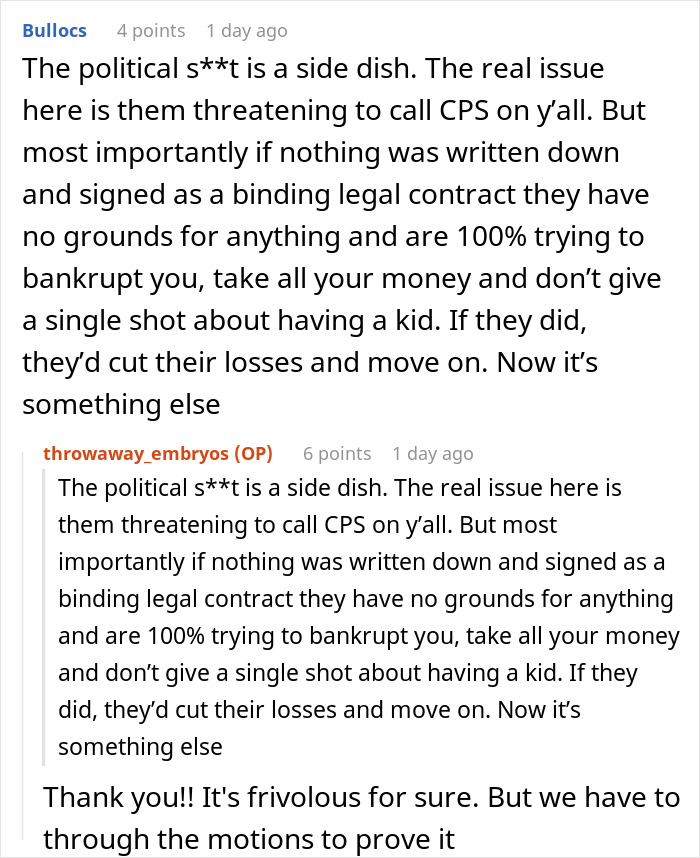 Couple discussing decision to destroy embryos after uncovering friend’s true colors in emotional support setting. Couple discussing decision to destroy embryos after uncovering friend’s true colors in emotional support setting.