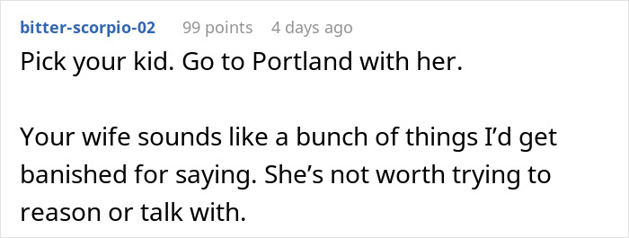 Comment discussing family conflict after son comes out, highlighting transphobic behavior and family imploding concerns. Comment discussing family conflict after son comes out, highlighting transphobic behavior and family imploding concerns.