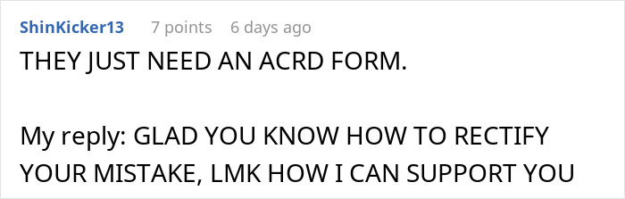 Screenshot of a coworker refusing to fix her own mistake and getting mad when the call is handed back to her. Screenshot of a coworker refusing to fix her own mistake and getting mad when the call is handed back to her.