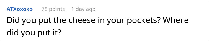 Text post on a social platform with user asking about putting cheese in pockets at a McDonald&rsquo;s drive-thru situation.