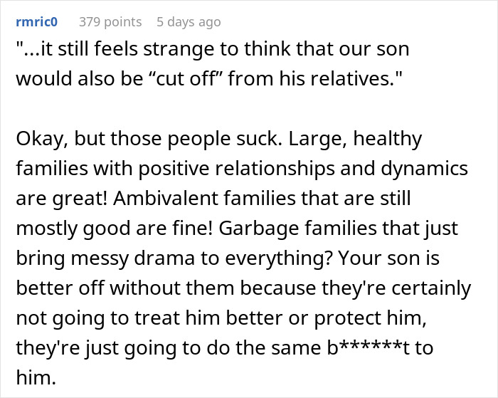 Comment discussing family drama and strained relationships after MIL declares evil has moved into the family over premature birth. Comment discussing family drama and strained relationships after MIL declares evil has moved into the family over premature birth.
