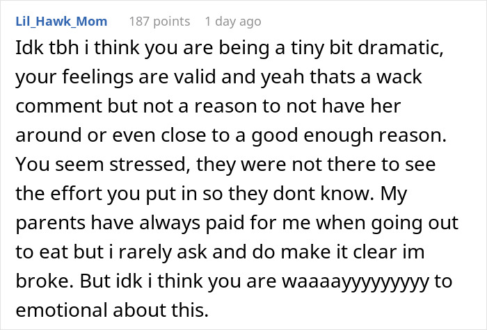 Holiday Visit Turns Sour After Boyfriend’s Son’s GF Makes Shockingly Cruel Comment At Lunch Holiday Visit Turns Sour After Boyfriend’s Son’s GF Makes Shockingly Cruel Comment At Lunch