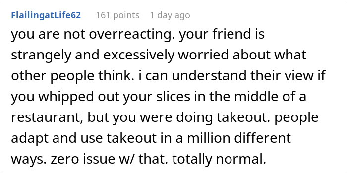 Comment discussing a person cutting contact with a friend after she showed her true colors at the McDonald&rsquo;s drive thru.
