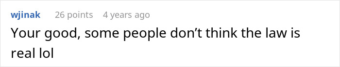 Screenshot of a social media comment discussing family conflict after woman had half-brother arrested for stealing car.