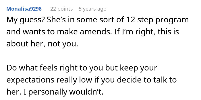 Screenshot of an online comment discussing a man left without closure after his fiancé disappears before the wedding.