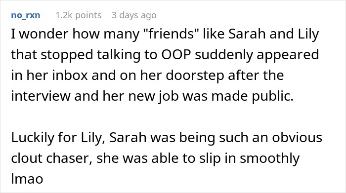 Text post discussing friends ghosting after a new relationship and mentioning clout chasing behavior.