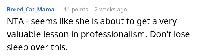 Screenshot of a social media comment discussing a woman who puts coworker on blast and faces consequences. Screenshot of a social media comment discussing a woman who puts coworker on blast and faces consequences.