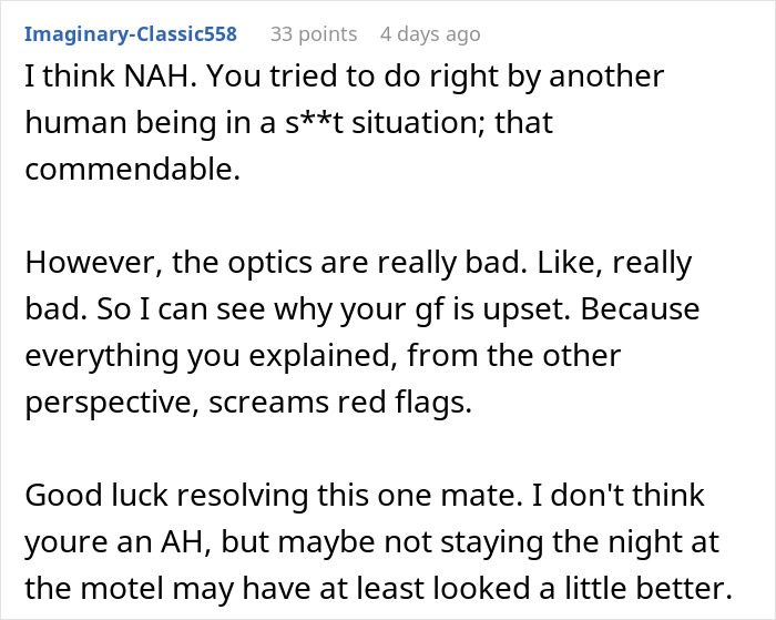 Man goes above and beyond for ex girlfriend, causing tension with current partner who feels upset and concerned.