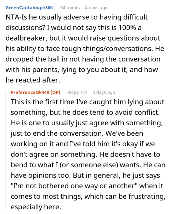 Woman rethinks engagement after fianc&eacute; lies about her family during tense holiday dinner conversation.