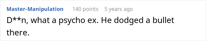 Comment on a forum post discussing a woman receiving proof her husband is cheating and dealing with crazy ex-girlfriends.