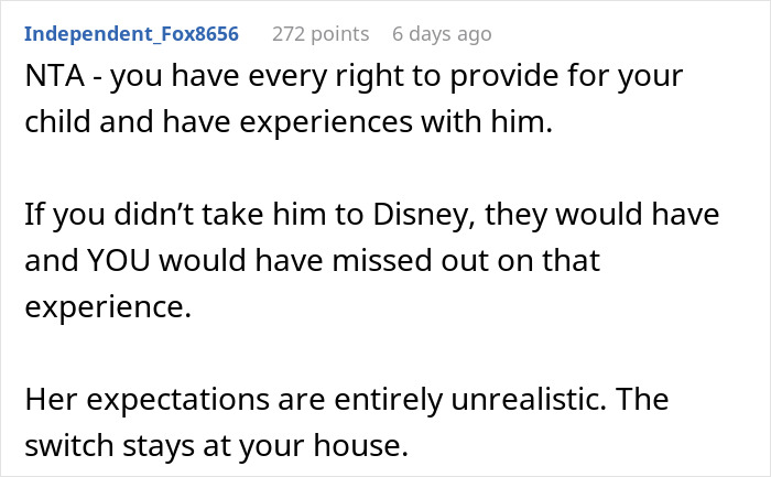 Reddit comment defending dad protecting his son’s gift from ex’s new family, drama over broken items discussed. Reddit comment defending dad protecting his son’s gift from ex’s new family, drama over broken items discussed.