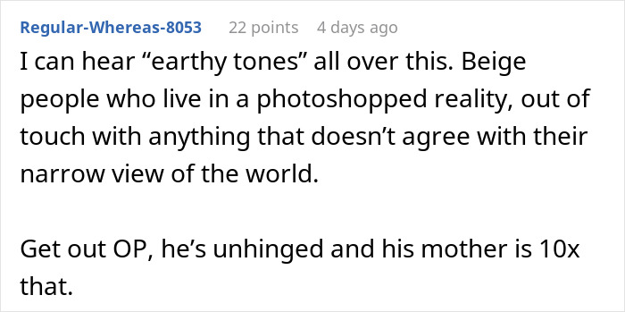 Screenshot of a forum comment discussing someone&rsquo;s behavior, relating to boyfriend editing face every photo online.