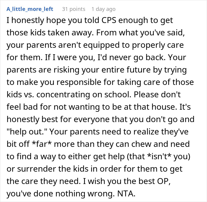 Exhausted teen Reddit comment about autistic siblings screaming and CPS involvement Exhausted teen Reddit comment about autistic siblings screaming and CPS involvement