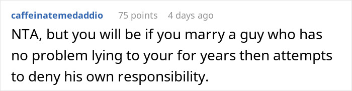 Woman reflects on engagement after fianc&eacute;&rsquo;s lie about her family causes tension during holiday dinner conversation.