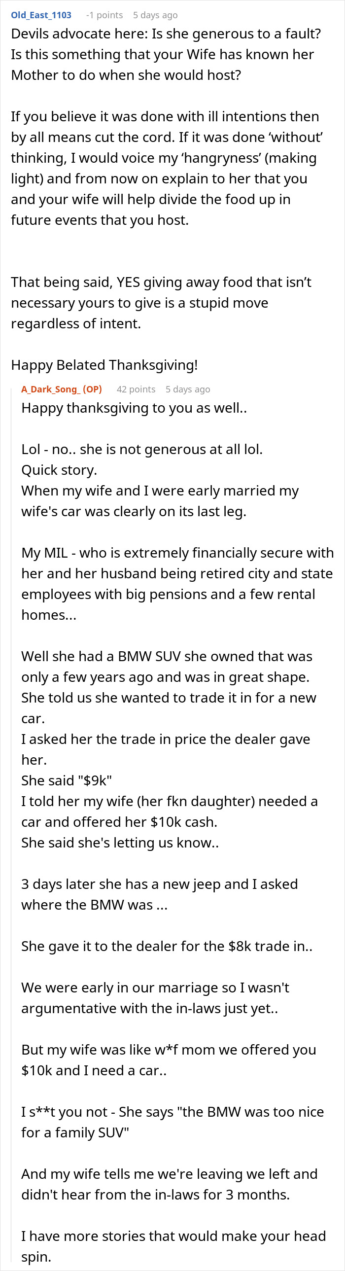 Couple hosts expensive Thanksgiving dinner with plans to enjoy leftovers but discover they are all gone. Couple hosts expensive Thanksgiving dinner with plans to enjoy leftovers but discover they are all gone.