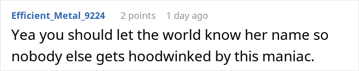 Screenshot of an online comment discussing marriage falling apart due to wife treating husband as an ATM machine.