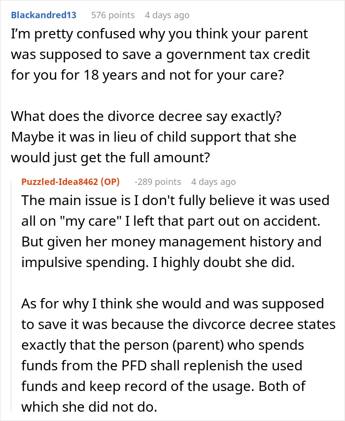 Online discussion about teen questioning missing $30k and mom&rsquo;s vague responses with doubts on money management.